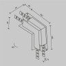 Коннектор угловой внутренний MAYTONI EXILITY TRA034ICL-42,12B встраиваемый под ГКЛ 12,5мм, черный